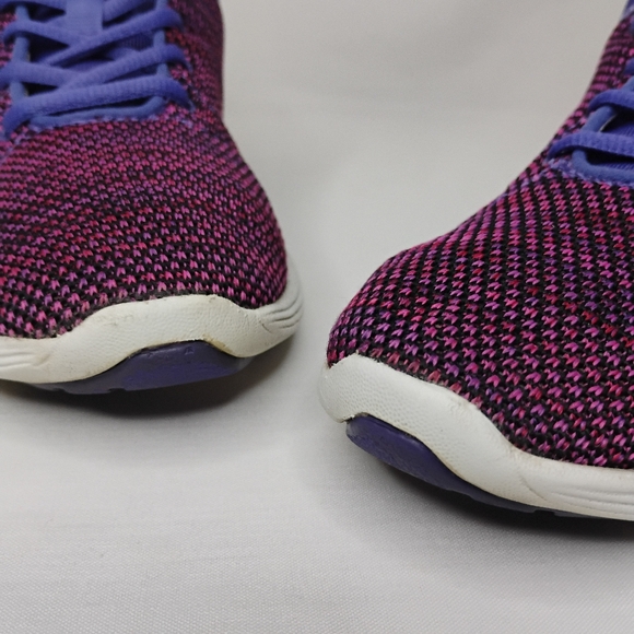 Women's Size 6.5 Vionic ADLEY Purple Pink Sneakers Gym Trainers Support Lace Up - Picture 2 of 16